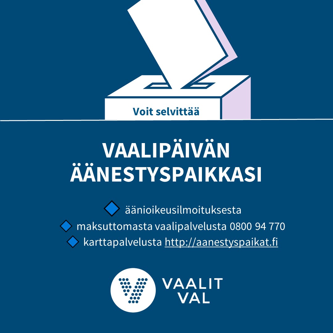 Näin äänestät vaalipäivänä alue- ja kuntavaaleissa